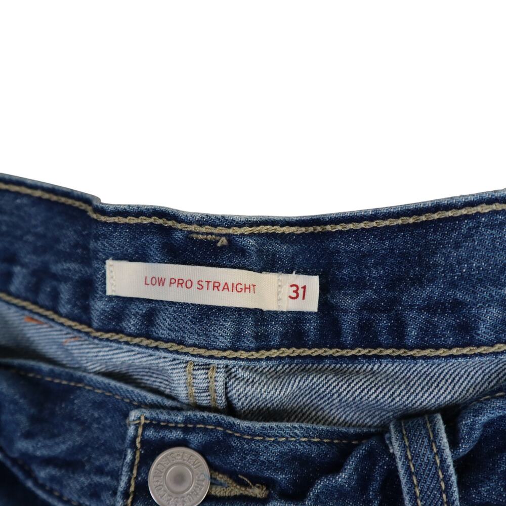 Levis Womens Low Pro Straight Jeans Size 31 Breathe Out Medium Wash Blue Denim - Picture 3 of 12